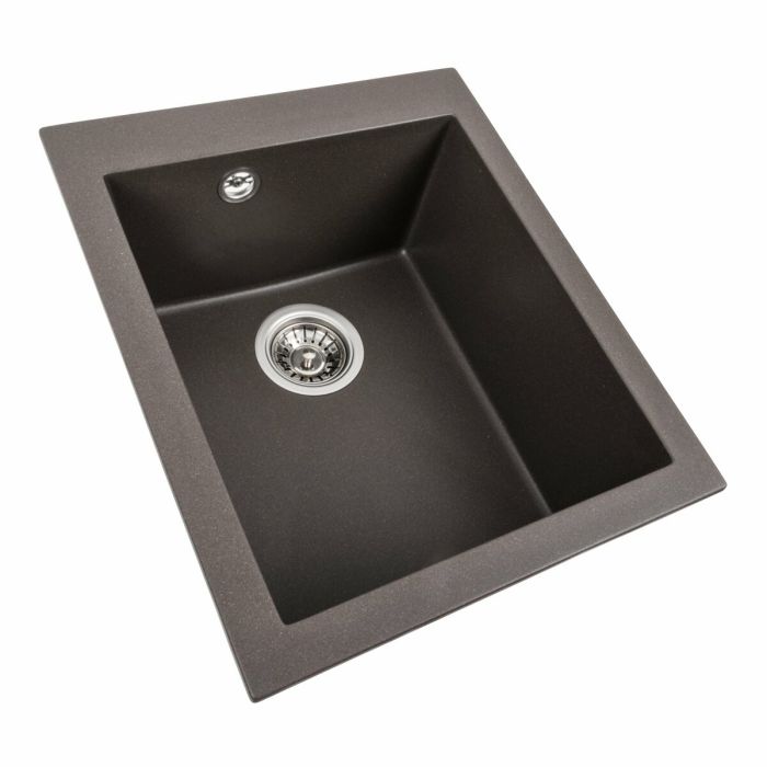 Гранитная мойка для кухни Platinum 4150 SOKIL матовая Темная скала