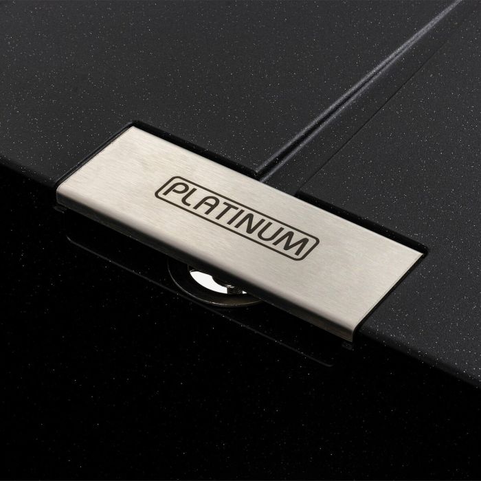 Гранитная мойка для кухни Platinum 6250 ZIRKONE матовый Черный металлик, R