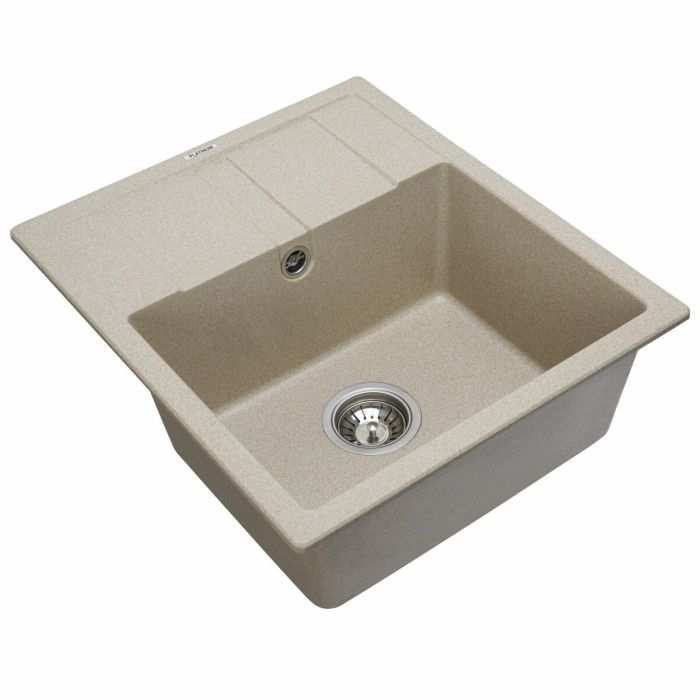 Гранитная мойка для кухни Platinum 5851 ARIA матовая Сафари, L