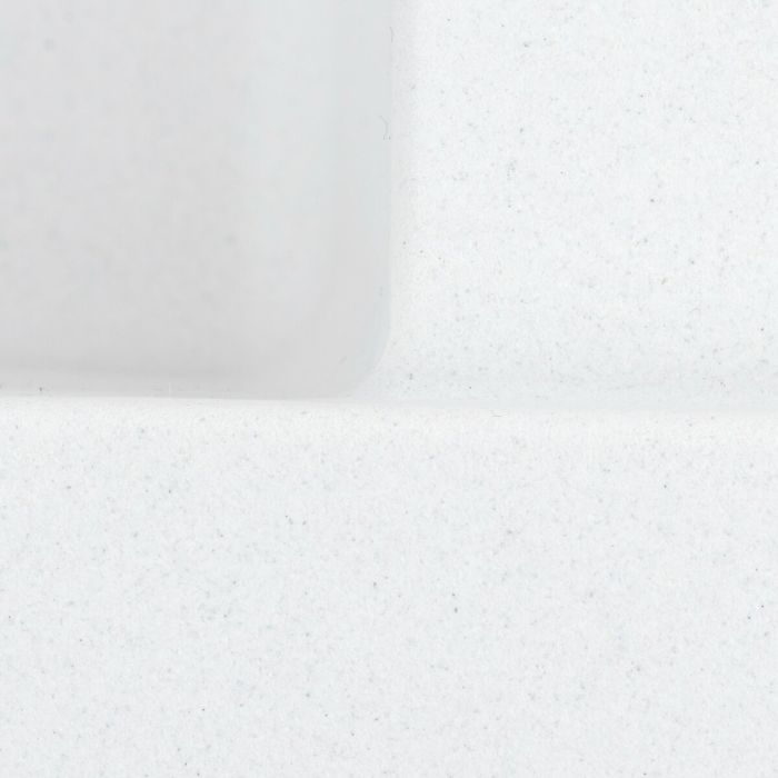 Гранитная мойка для кухни Platinum 6550 LOTOS матовая Белая