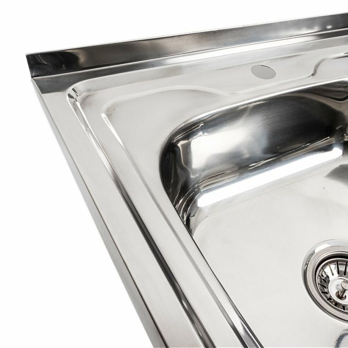 Кухонная мойка из нержавеющей стали Platinum 8060 L ПОЛИРОВКА (0,7/160 мм)