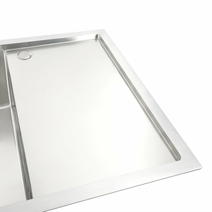 Кухонная мойка Platinum Handmade нержавейка 78*50 L (одно отверстие, квадратный сифон, 3,0/1,0 мм)