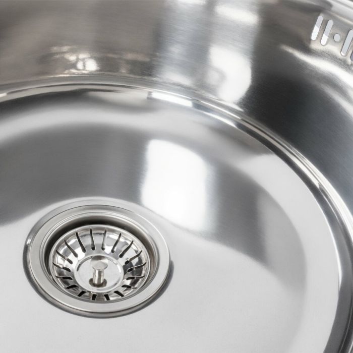 Кухонная мойка из нержавеющей стали Platinum 7750 ПОЛИРОВКА (0,8/180 мм), L