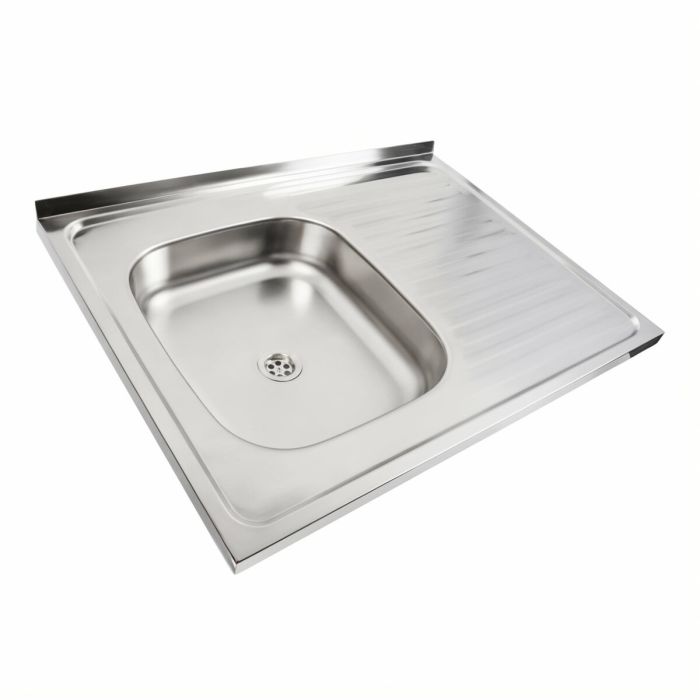 Мойка кухонная из нержавеющей стали Platinum 8060 L (0,4/120 мм)