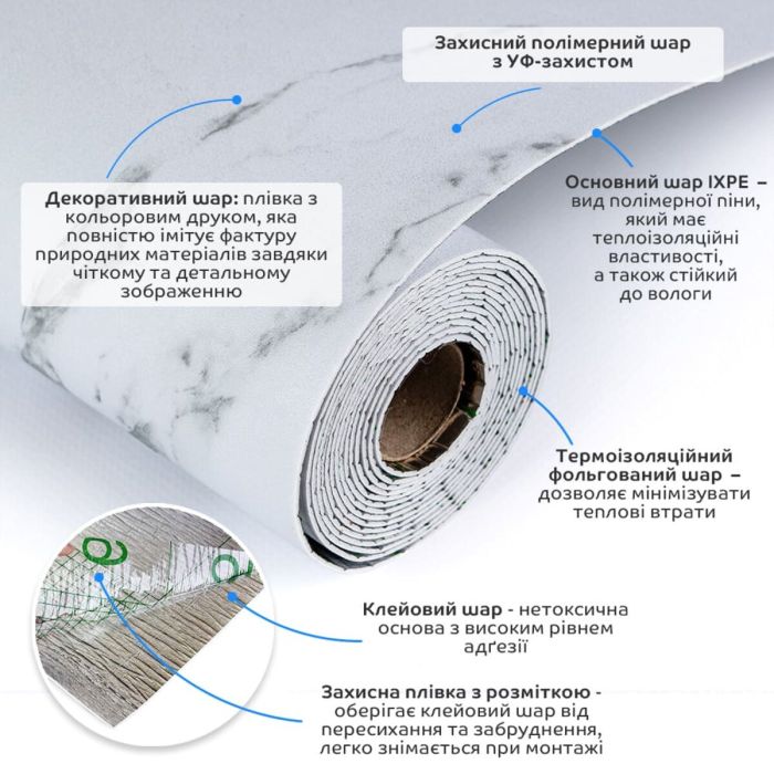 Напольное виниловое самоклеющееся покрытие в рулоне 3000*600*1,5мм SW-00001822