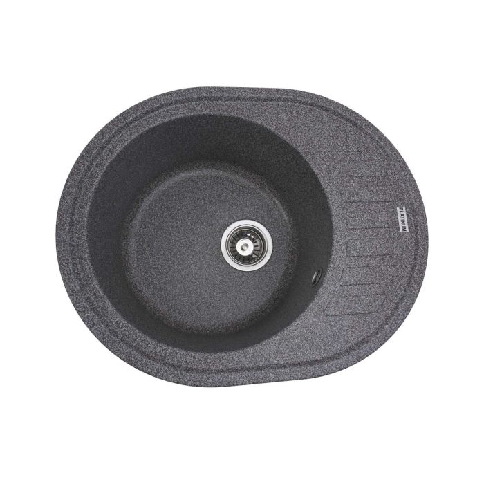 Гранитная мойка для кухни Platinum 6250 SOUL матовая Микс, L