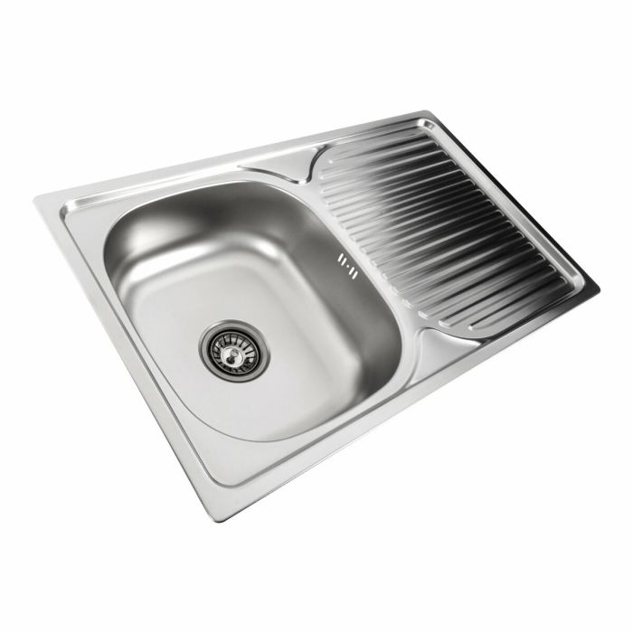 Кухонная мойка из нержавеющей стали прямоугольная Platinum ДЕКОР 7848 (0,8/180 мм), R