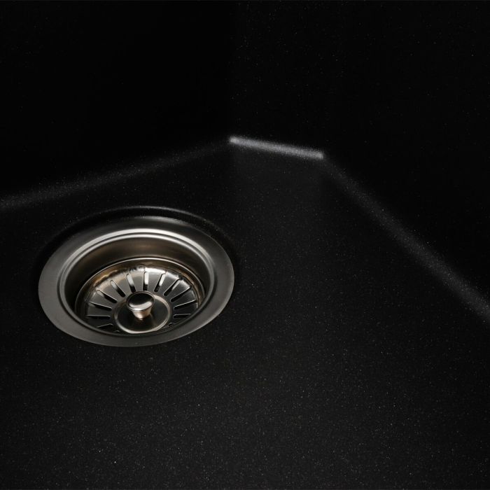 Гранитная мойка для кухни Platinum 7850 HARMONY матовый Морион