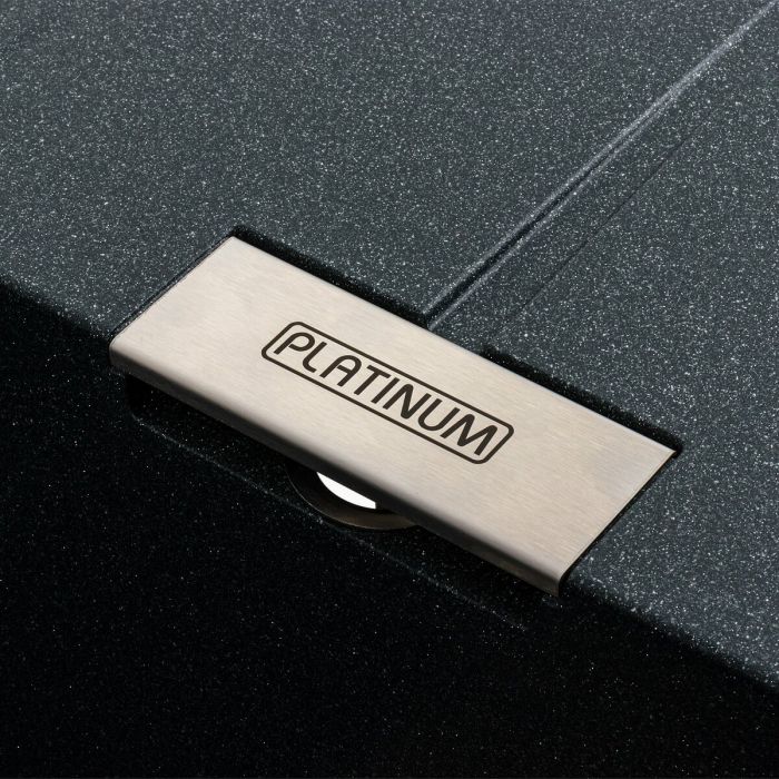 Гранитная мойка для кухни Platinum 6250 ZIRKONE матовый Антрацит