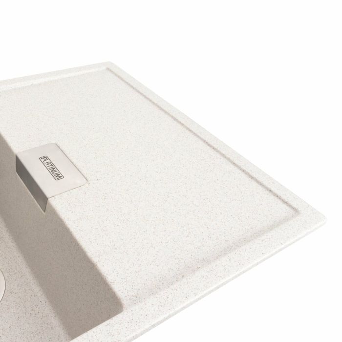 Гранитная мойка для кухни Platinum 8650 DIAMOND матовая (топаз), L