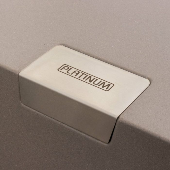Гранитная мойка для кухни Platinum 8650 DIAMOND матовая Дюна