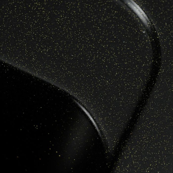 Гранитная мойка для кухни Platinum 4050 RUBY глянец Черная GOLD