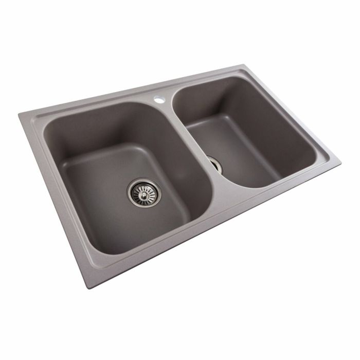 Гранитная мойка для кухни Platinum 7950 Equatoria матовая Дюна