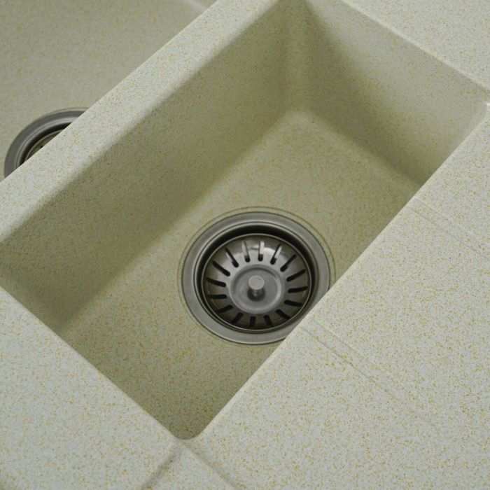 Гранитная мойка для кухни Platinum 7850W TOSKANA матовая Песок, L