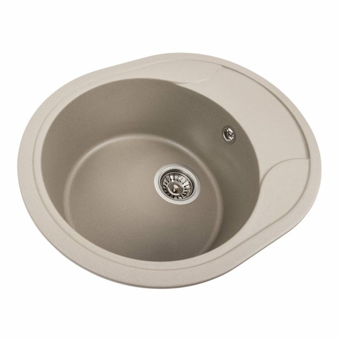 Гранитная мойка для кухни Platinum 5847 ONYX матовый Титан, L