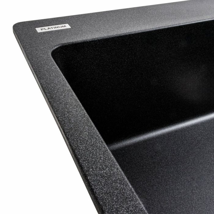 Гранитная мойка для кухни Platinum 7850 Bogema матовый Карбон, R