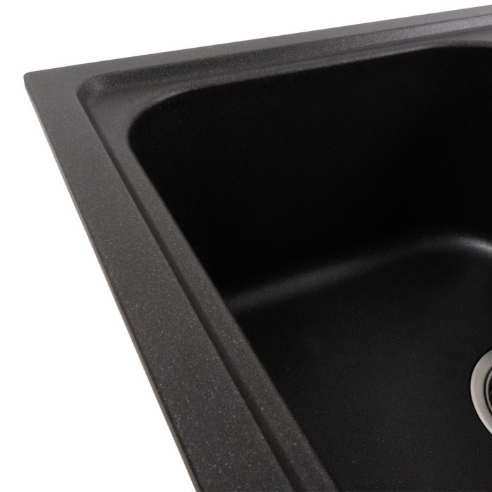 Гранитная мойка для кухни Platinum 7950 Equatoria матовый Морион