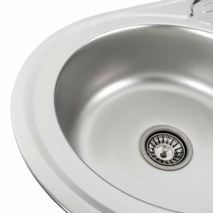 Кухонная мойка из нержавеющей стали Platinum 7750 САТИН (0,8/180 мм)