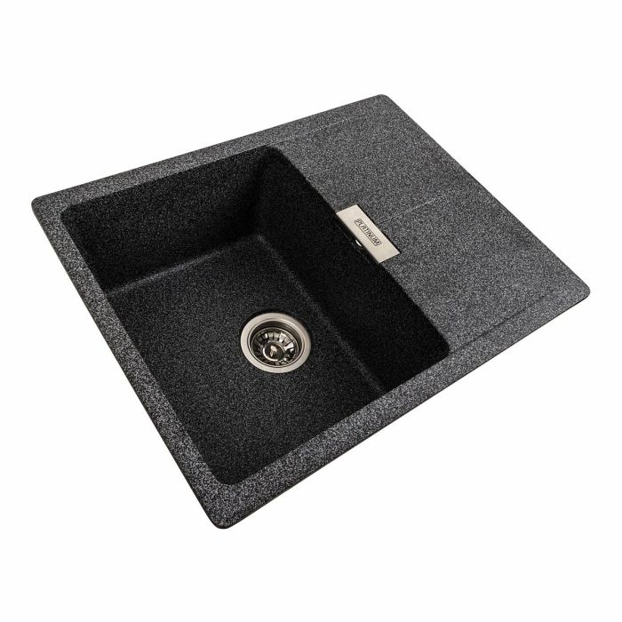 Гранитная мойка для кухни Platinum 6250 ZIRKONE матовый Графит, L