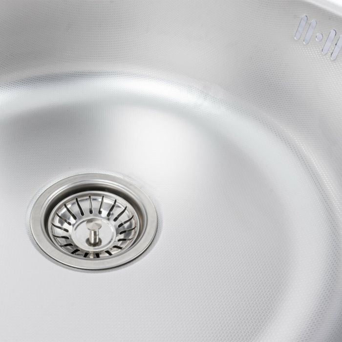 Кухонная мойка из нержавеющей стали Platinum 510 ДЕКОР (0,6/170 мм)
