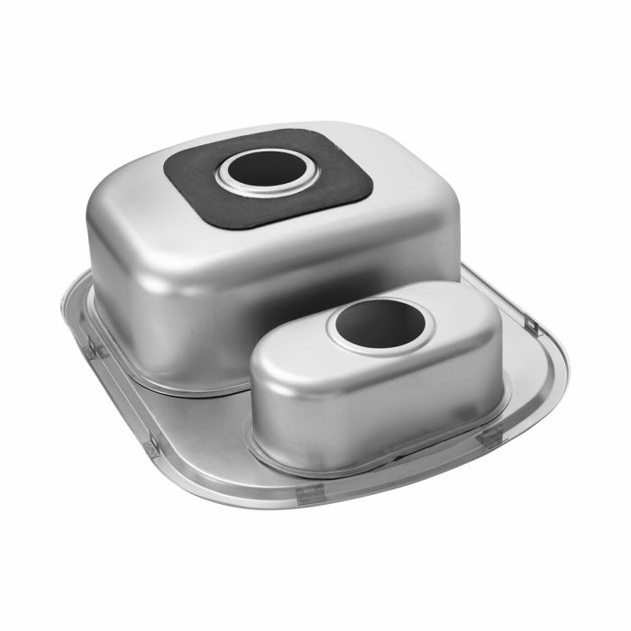 Кухонна мийка із нержавіючої сталі Platinum ДЕКОР 6049D (0,8/180 мм)
