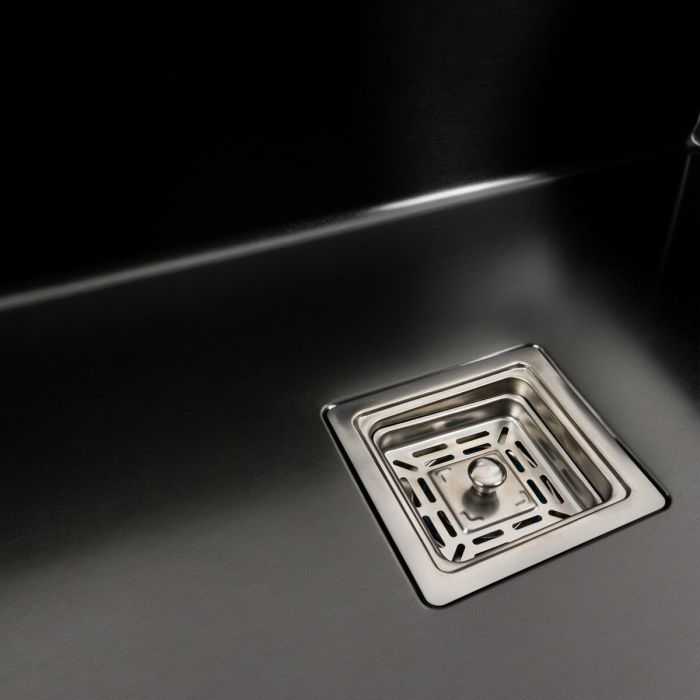Кухонная мойка Platinum Handmade 60*50 (600x500x230 мм) PVD черная HSB