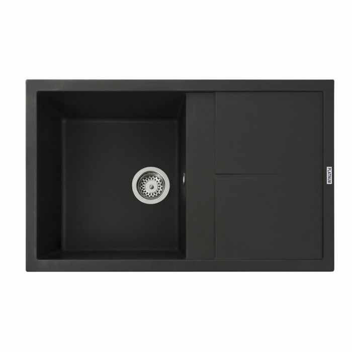 Гранитная мойка для кухни VALESO 7950 Selena матовая Черная, L