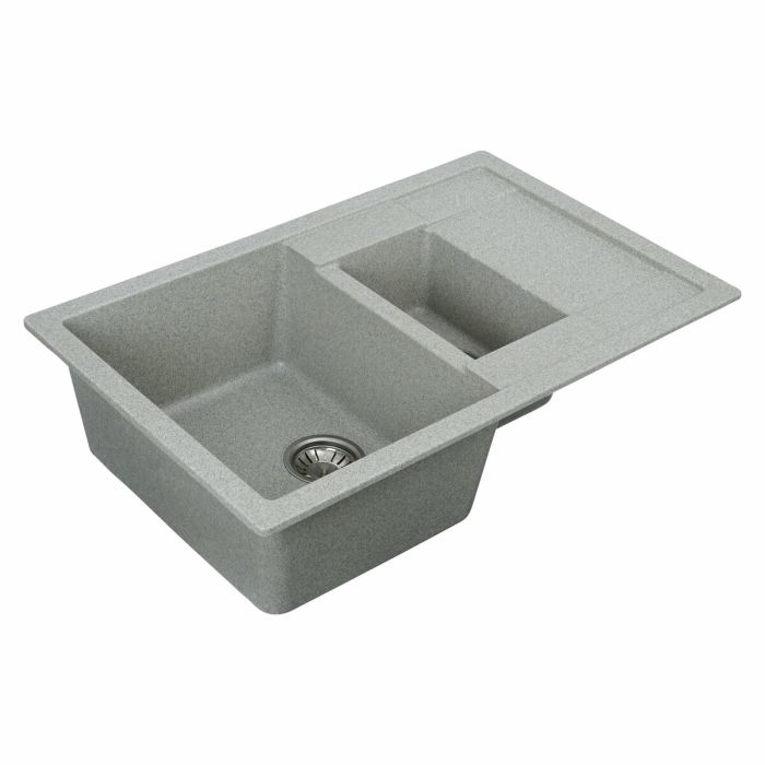 Гранитная мойка для кухни Platinum 7850W TOSKANA матовая Серая