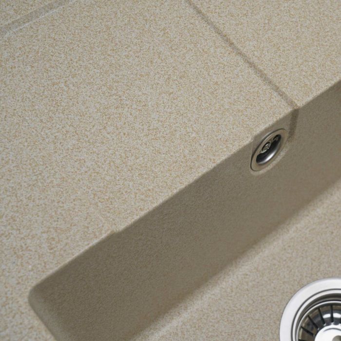 Гранитная мойка для кухни Platinum 5851 ARIA матовая Сафари, L