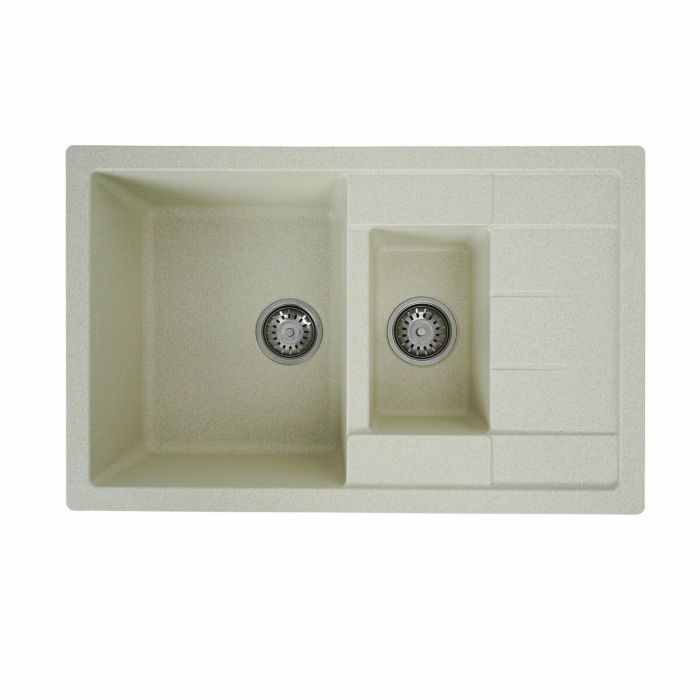 Гранитная мойка для кухни Platinum 7850W TOSKANA матовая Песок, L