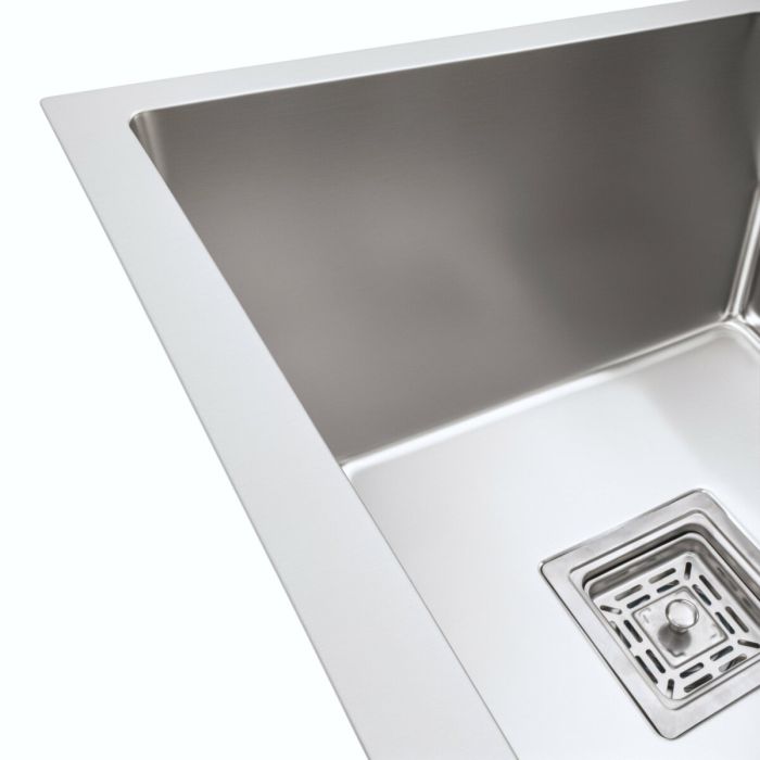 Мойка на две чаши Platinum Handmade HDB 750х410х230 нержавейка (квадратный сифон, 3.0/1.0)