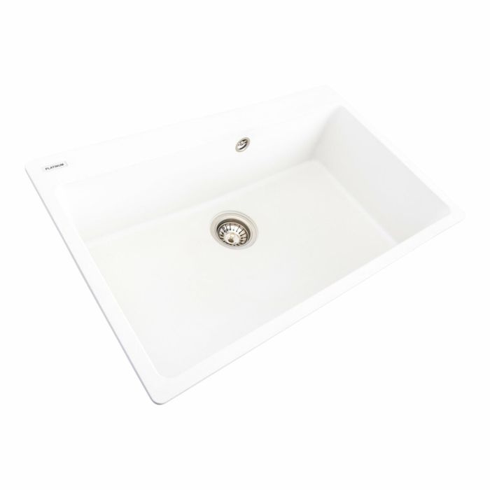 Гранитная мойка для кухни Platinum 7850 Bogema матовая (белая), L