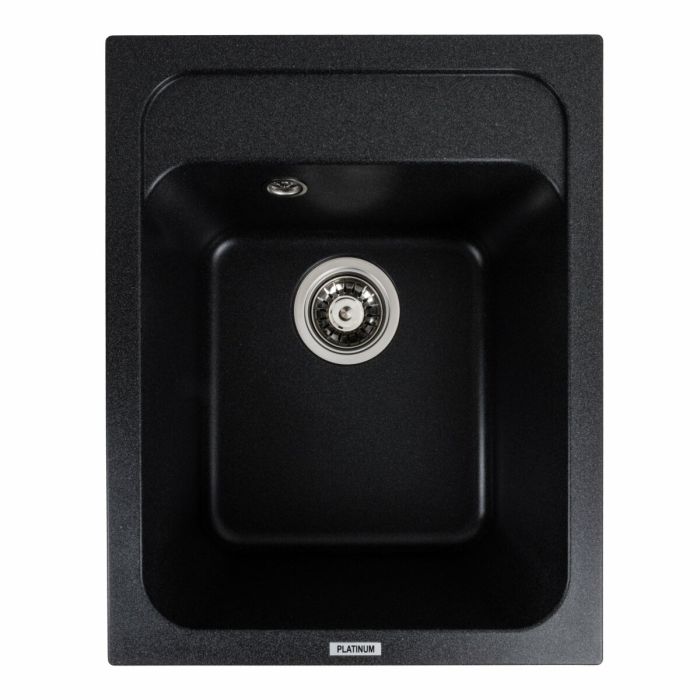 Гранитная мойка для кухни Platinum 4050 KORRADO матовая Карбон