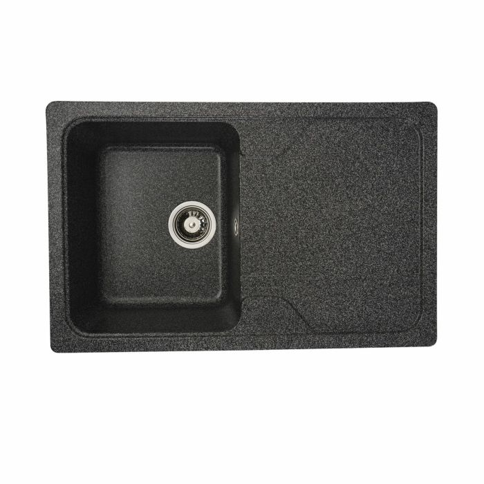 Гранитная мойка для кухни Platinum 7850 VERONA матовая Графит, R