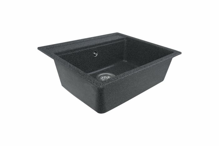 Гранитная мойка для кухни Platinum 5751 NIKA глянец Графит