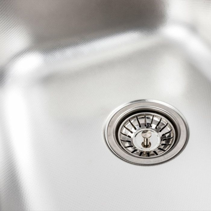 Кухонная мойка из нержавеющей стали Platinum 9550В ДЕКОР (0,8/180 мм)