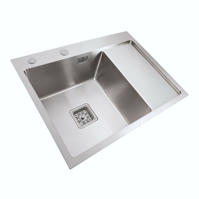 Мойка Platinum Handmade 650x500x230 L нержавеющая сталь (квадратный сифон 3,0/1,0)