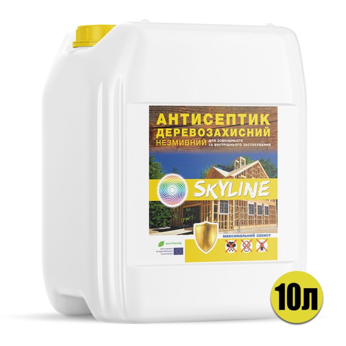 Антисептик біозахист для обробки дерева SkyLine 10л, що не вимивається.