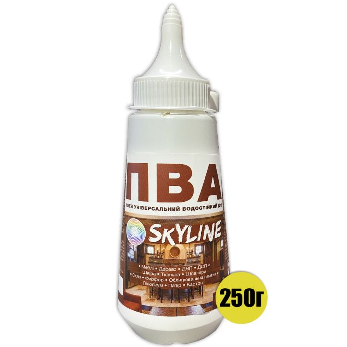 ПВА Клей универсальный водостойкий D2 SkyLine 0.25 кг