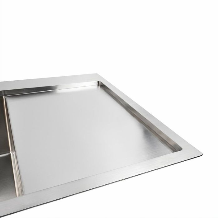Мойка нержавейка Platinum Handmade 78*50B L (два отверстия, квадратный сифон 3.0/1.0)