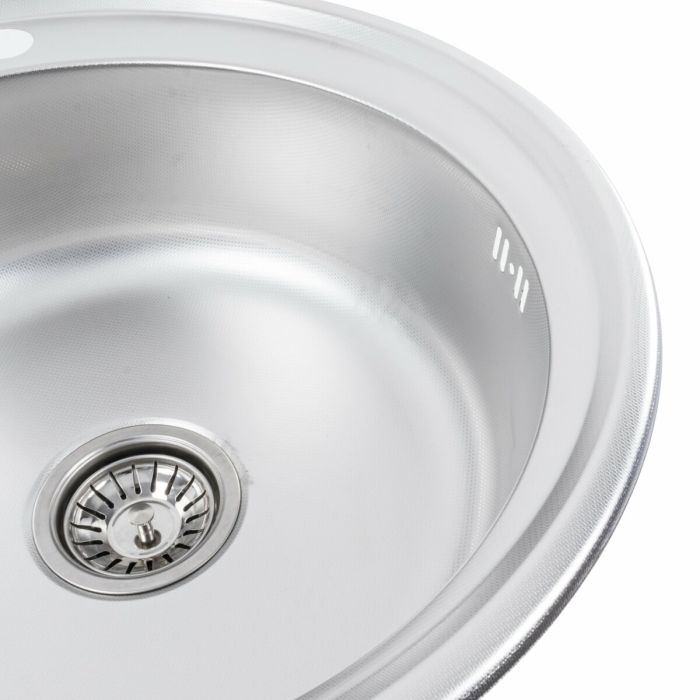 Кухонная мойка из нержавеющей стали Platinum 510 ДЕКОР (0,6/170 мм)