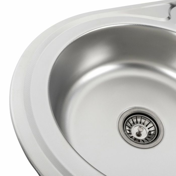 Кухонная мойка из нержавеющей стали Platinum ДЕКОР 7750 (0,6/170 мм), L