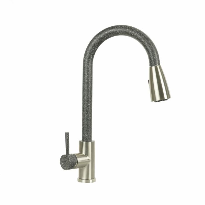 Змішувач із висувним виливом Platinum KT 8203 (8614) Графіт
