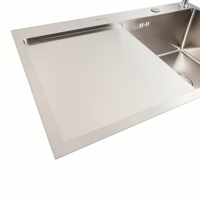 Кухонная мойка CM 78*50 R нержавейка VALESO Handmade (круглый сифон 3,0/0,8)