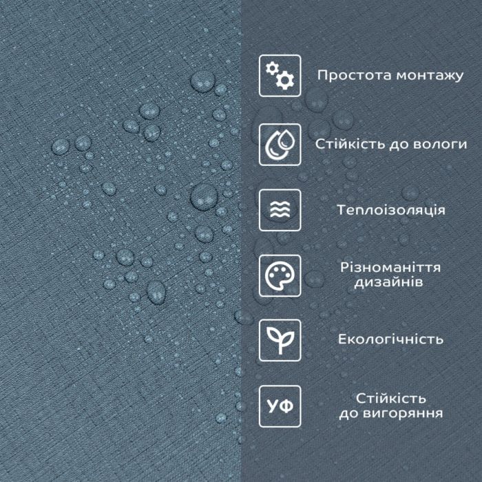 Виниловая плитка самоклеящаяся в рулоне серо-синее полотно 0,6*3m*2мм Мат SW-00002035