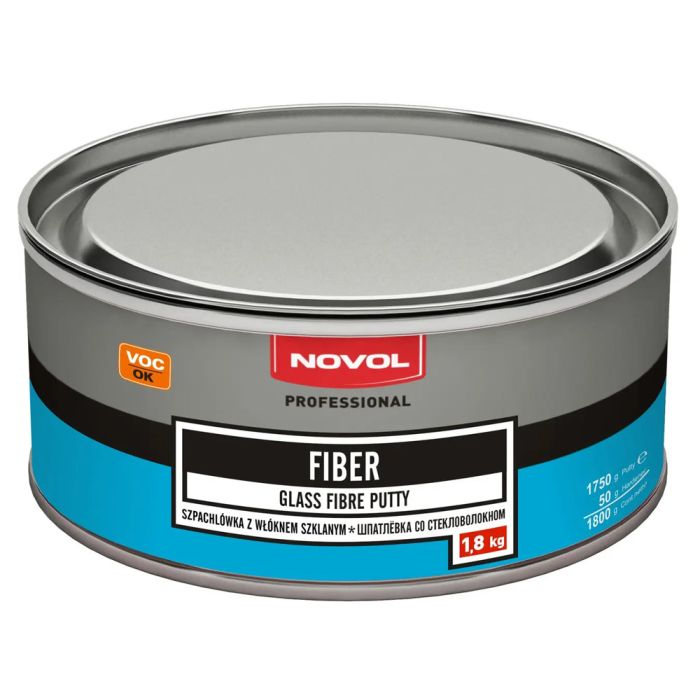 Шпаклевка автомобильная со стекловолокном Novol FIBER 1.8 кг