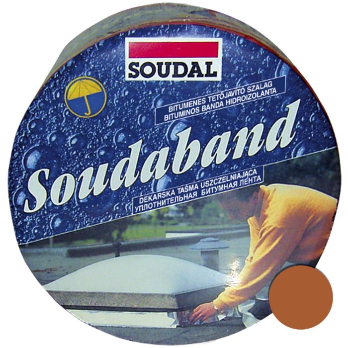 Лента битумная герметизирующая SOUDABAND Терракот 10см/10м