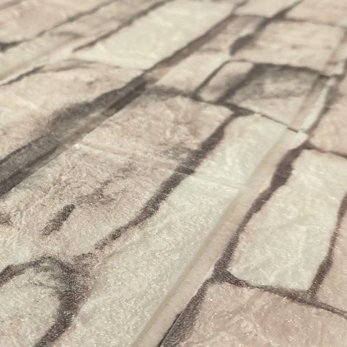 Самоклеящаяся 3D панель под бежевый кирпич екатеринослав 700х770х3мм (344-3) SW-00001383