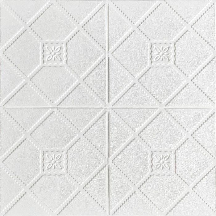 Панель стінова 3D 700х700х4мм (P29) WHITE (D) SW-00001351