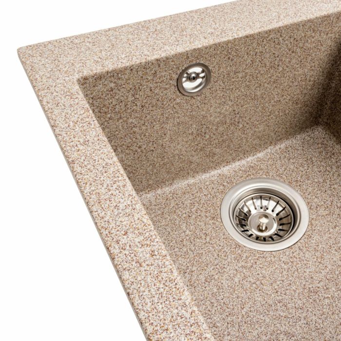 Гранітне миття для кухні Platinum 4150 SOKIL матова (карамель), R